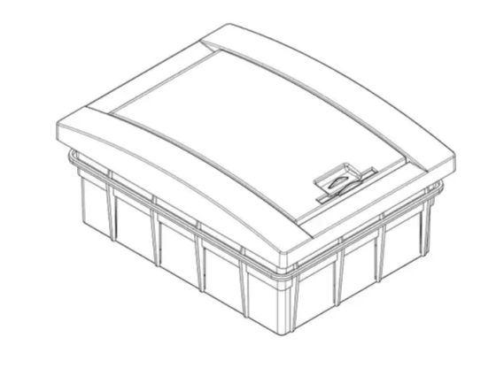 Бокс пластиковый встр. 1 ряд/6 мод. Adal Pano MD9303