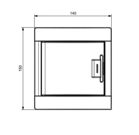 Бокс пластиковый навесной 1 ряд/4 мод. Adal Pano MD9316