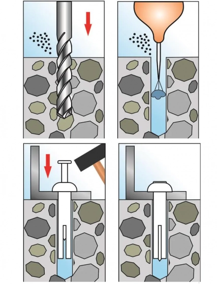 Дюбель-гвоздь 6х40 металлический 100 шт