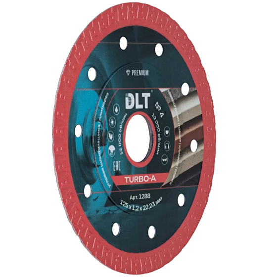 Диск алмазный 125х22,23 мм DLT №4 Turbo-А (1288)