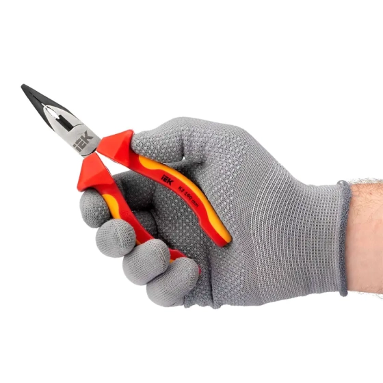 Длинногубцы изогнутые диэлектрические 160 мм 1000 В IEK