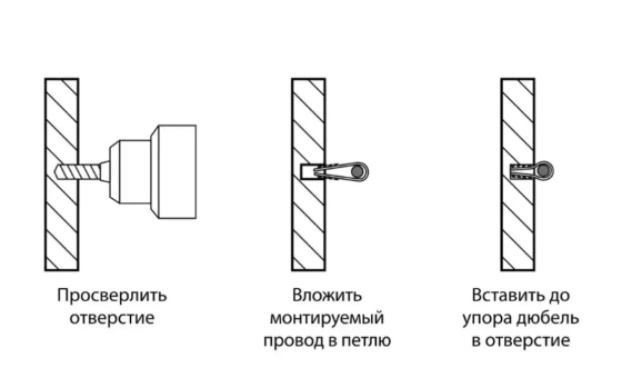 Дюбель-хомут для круглого кабеля 11-18 мм 100 шт