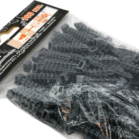 Дюбель-держатель Д6 под хомут (стяжку) 100 шт