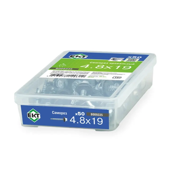 Саморез кровельный 4,8х19 мм оцинкованный (50 шт) ЕКТ B009335
