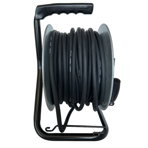 Удлинитель на катушке 25 м 4 розетки с/з Electraline 49042