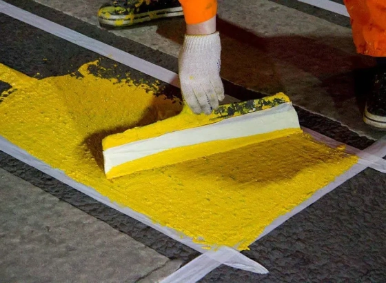 Эмаль дорожная АК-555 LIDA (желтая) 30 кг