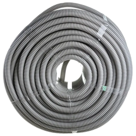 Труба ПВХ гофрир. ЭРА GOFR-20-100-PVС 20 мм с зондом серая 100 м