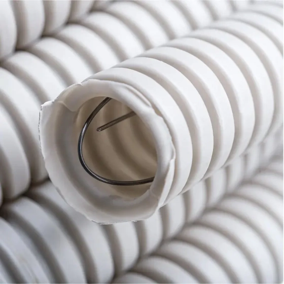 Труба ПВХ гофрир. ЭРА GOFR-20-100-PVС 20 мм с зондом серая 100 м