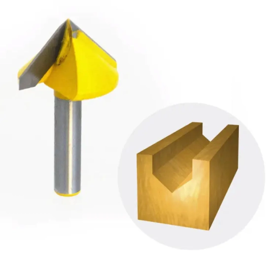 Фреза пазовая галтельная V-образная 90° 32х20 мм VIRA 553391