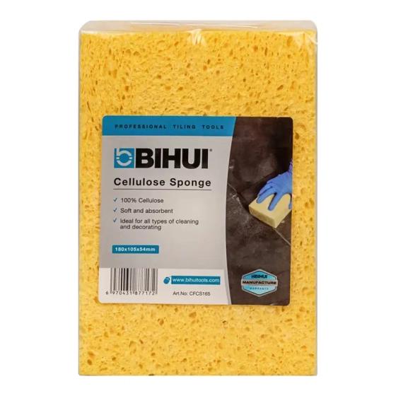 Губка для затирки целлюлозная 165x110x50 мм BIHUI (CFCS165)