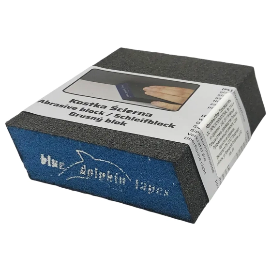 Губка шлифовальная с двумя скошенными краями Р150 Blue Dolphin