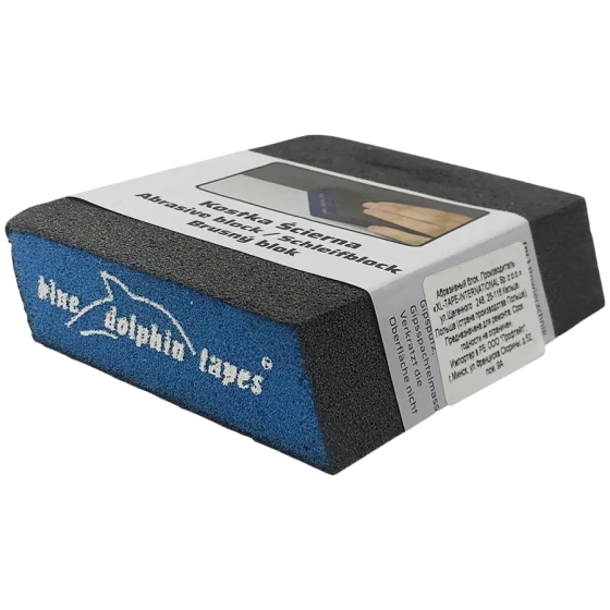 Губка шлифовальная с двумя скошенными краями Р180 Blue Dolphin