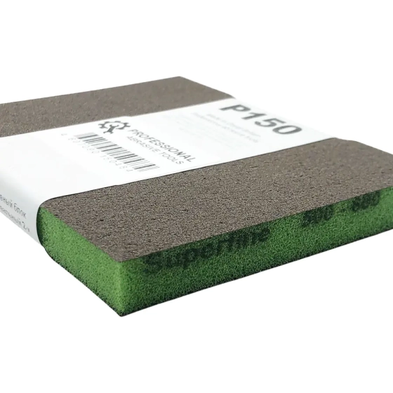 Губка шлифовальная 2-х сторонняя Р150 Sia