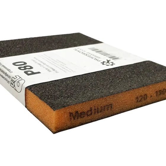 Губка шлифовальная 2-х сторонняя Sia Р80