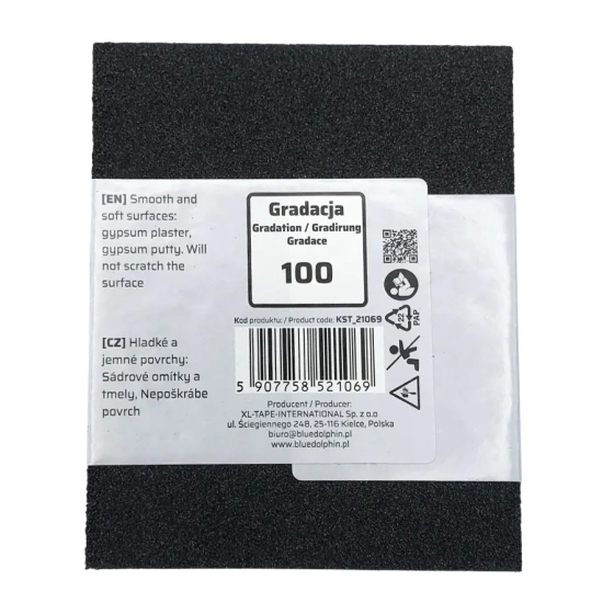 Губка шлифовальная со скошенным краем Р100 Blue Dolphin