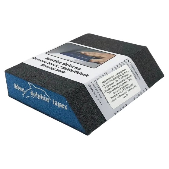 Губка шлифовальная со скошенным краем Р120 Blue Dolphin