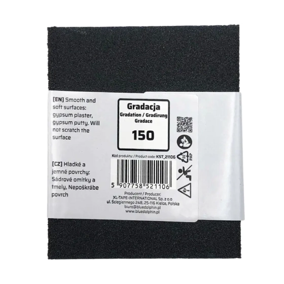 Губка шлифовальная со скошенным краем Р150 Blue Dolphin