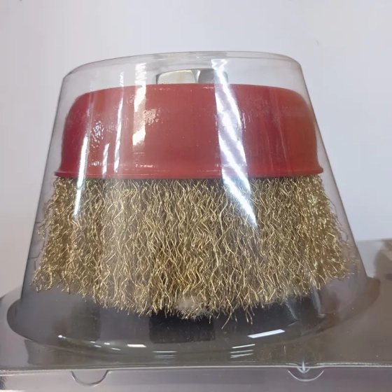 Щетка-крацовка чашка гофрированная 100 мм, М14 HAMMER (02400-900100)