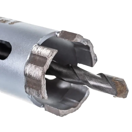 Коронка алмазная 35 мм со сверлом по железобетону Hilberg Laser HM235