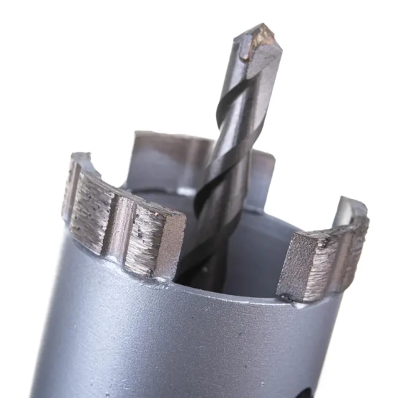 Коронка алмазная 45 мм со сверлом по железобетону Hilberg Laser HM245