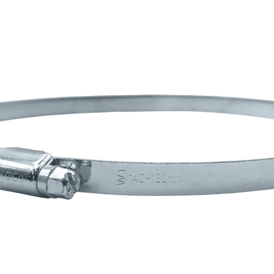 Хомут червячный 140-160 мм оцинкованный (1 шт)