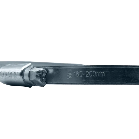 Хомут червячный 180-200 мм оцинкованный (1 шт)