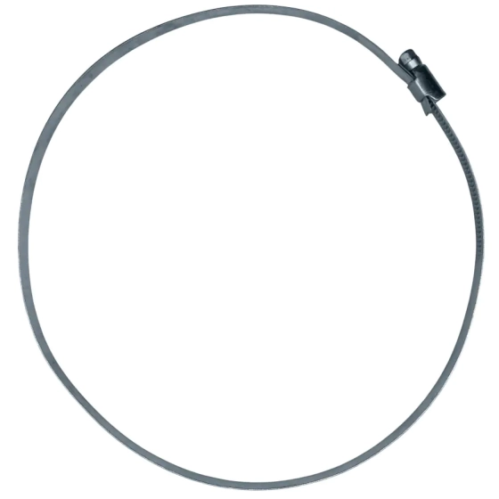 Хомут червячный 180-200 мм оцинкованный (1 шт)