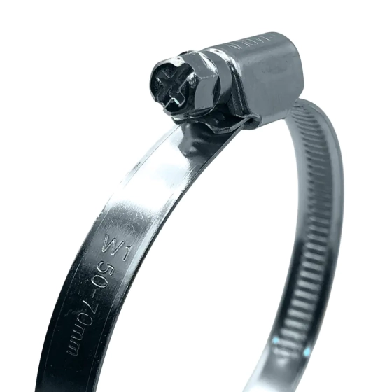 Хомут червячный 50-70 мм оцинкованный (1 шт)