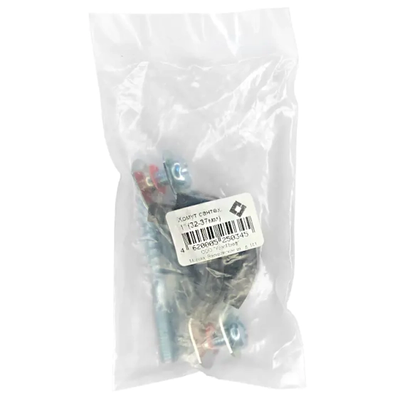 Хомут 1" со шпилькой и дюбелем для труб диаметром 32-37 мм