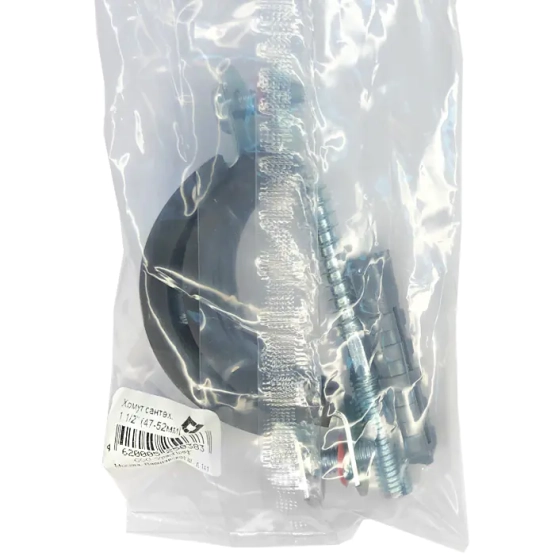 Хомут 1 1/2" со шпилькой и дюбелем для труб диаметром 47-52 мм