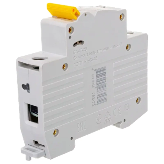 Автоматический выключатель IEK KARAT ВА47-29 1P C 10А 4,5кА