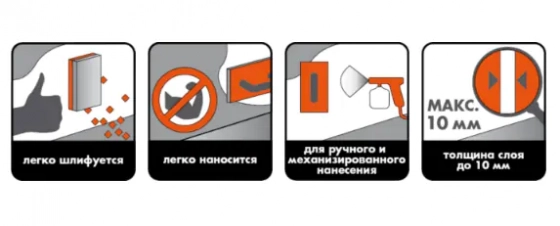 Ceresit IN 35. Шпатлёвка гипсовая старт-финиш. 15 кг. РБ.