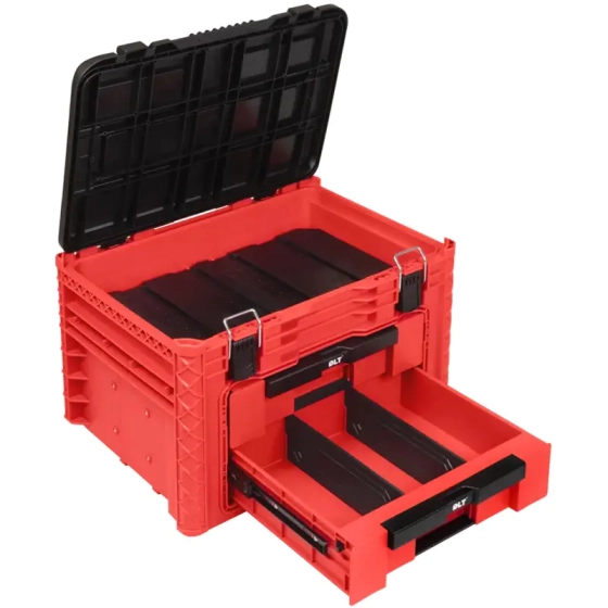 Кейс №1 с выдвижными отсеками DLT RED PRO 4062