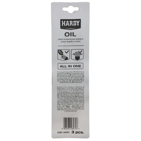 Набор кистей 3 шт Hardy 0280-160003