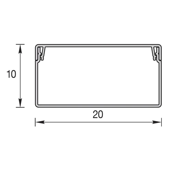 Кабель-канал КК 20х10 мм Идеал 2 м