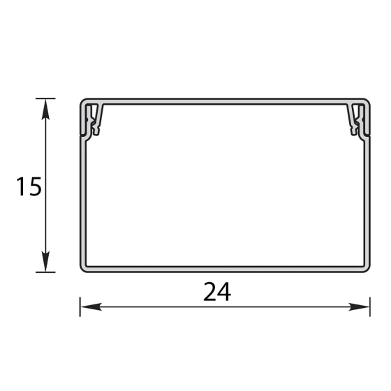Кабель-канал КК 24х15 мм Идеал 2 м