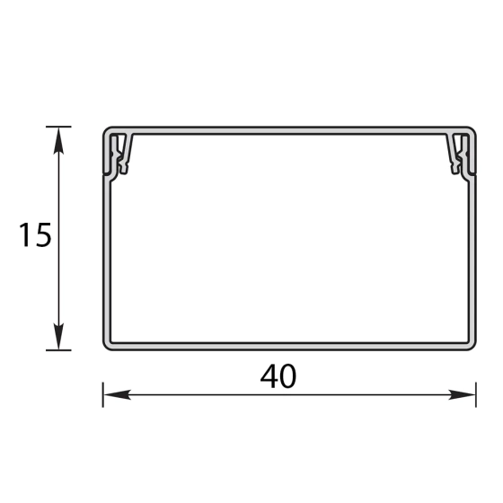 Кабель-канал КК 40х15 мм Идеал 2 м