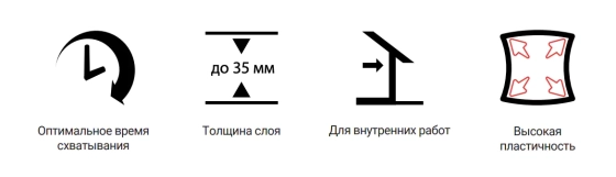 Клей для гипсокартона Тайфун Lux 5 кг