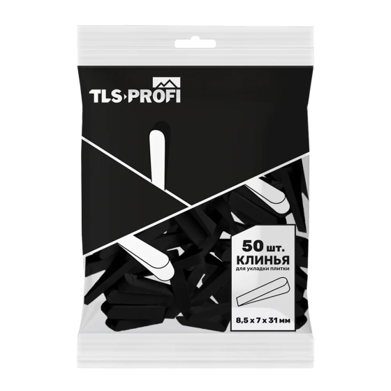 Клинья для плитки 8,5х7х31 мм 50 шт TLS-Profi TLSZAK312025