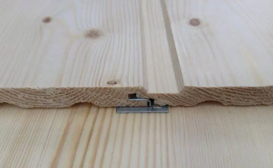 Кляймер для вагонки усиленный с гвоздями 5 мм 100 шт