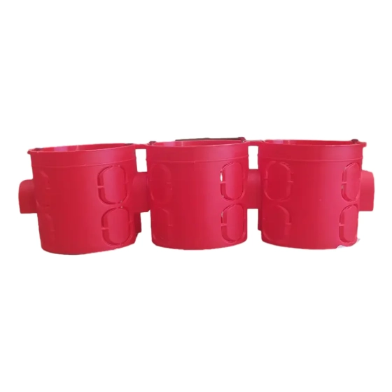 Коробка установочная глубокая Hegel 64х60 мм красная КУ1102