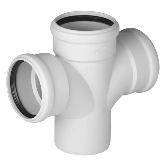 Крестовина для бесшумной канализации 110/110/110х87º Ostendorf Skolan