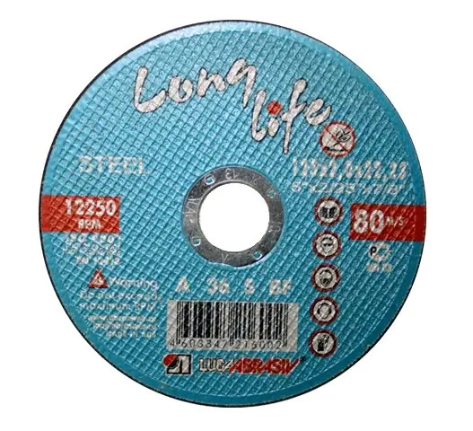 Круг отрезной по металлу LUGAABRASIV Long Life 125x22,2x1,0 мм