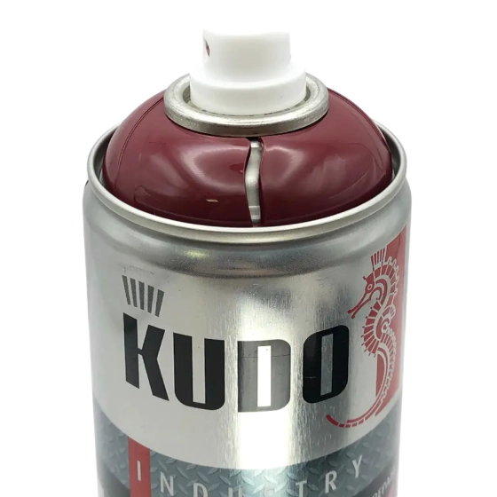 Эмаль аэрозольная для профнастила KUDO RAL 3005 (красный) 520 мл, KU-03005R