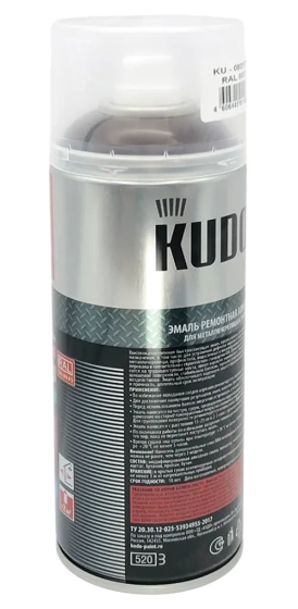Эмаль аэрозольная для профнастила KUDO RAL 8017 (коричневый) 520 мл, KU-08017R