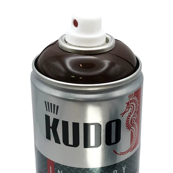 Эмаль аэрозольная для профнастила KUDO RAL 8017 (коричневый) 520 мл, KU-08017R