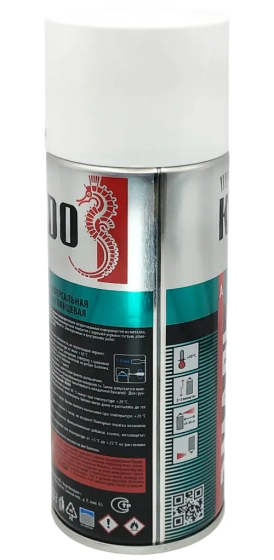 Эмаль аэрозольная универсальная KUDO RAL 9003 (белый глянцевый) 520 мл, KU-1001