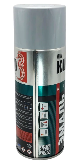 Эмаль аэрозольная универсальная KUDO (алюминий металлик) 520 мл, KU-1025