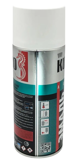 Эмаль аэрозольная универсальная KUDO RAL 9003 (белый матовый) 520 мл, KU-1101