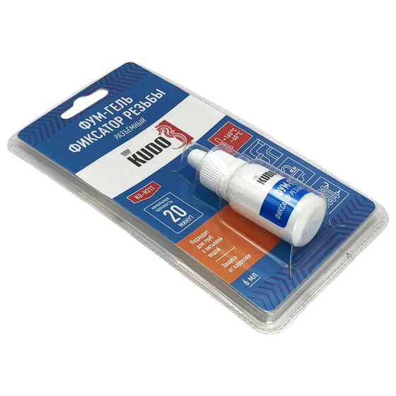 Фум-гель (фиксатор резьбы) разъемный KUDO KU-H211